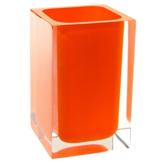 Toothbrush Holder Square Orange Toothbrush Holder Gedy RA98-67